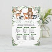 Greenery Woodland Wat zit er in je portemonnee Gam Kaart (Staand voorkant)