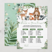 Greenery Woodland Wat zit er in je portemonnee Gam Kaart (Voorkant / Achterkant)