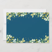 Greenery Woodland Wild One Fox 1ste verjaardag Fot Kaart (Achterkant)