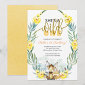 Greenery Woodland Ze is een wilde een eerste verja Kaart (Voorkant / Achterkant)