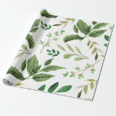 Greenery Wrapping Paper Cadeaupapier (Uitgerold)
