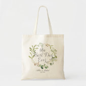 Greenery Wreate the Best Day Ever Tote Bag (Voorkant)