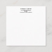 Greenery Wreath Earring Display Visitekaartje (Achterkant)