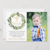 Greenery Wreath First Community Hartelijk dank Bedankkaart (Voorkant)