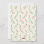 Greenery Wreath kerstfoto geboorteaankondiging Feestdagenkaart (Achterkant)