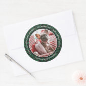 Greenery Wreath Kerstman Address Labels (Envelop)