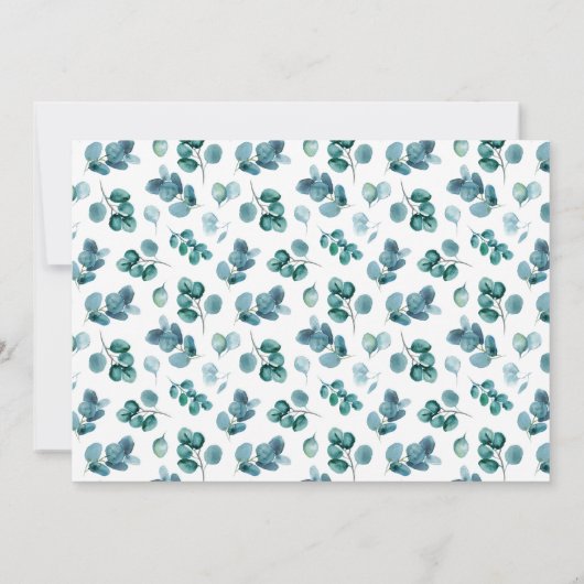 Greenery Wreath Law School Afstuderen Kaart (Achterkant)