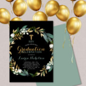 Greenery Wreath Nurse Graduation Party Uitnodiging
