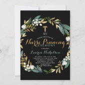 Greenery Wreath Nurse Pinning Ceremony Uitnodiging (Voorkant)