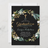 Greenery Wreath Respiratory Therapist Afstuderen Kaart (Voorkant)