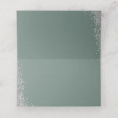 Greenery Wreath Silver Glitter First Community Plaatskaartje (Binnenkant ongevouwen)