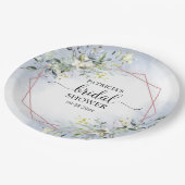 Greenery Wreath Vrijgezellenfeest Papieren Bordje (Gekanteld)