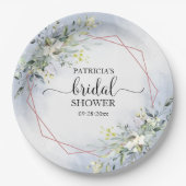 Greenery Wreath Vrijgezellenfeest Papieren Bordje (Voorkant)