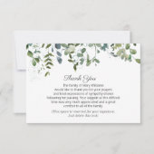 Greenery Your Signature Funeral Bedankt (Voorkant)