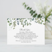 Greenery Your Signature Funeral Bedankt (Staand voorkant)