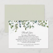 Greenery Your Signature Funeral Bedankt (Voorkant / Achterkant)