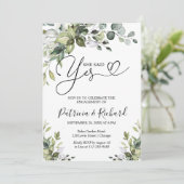 Greenery zei dat ze de uitnodiging van de Engageme (Staand voorkant)