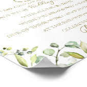 Greenery zette het Vrijgezellenfeest spel Poster (Hoek)