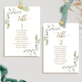 Greenery, Zitplankards met gastnamen