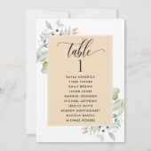 Greenery, Zitplankards met gastnamen, Tan (Achterkant)