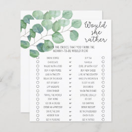 Greenery - Zou ze liever Baby shower spelen?