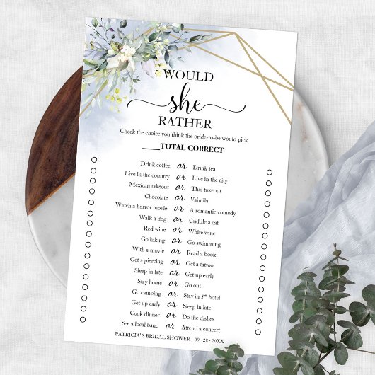 Greenery zou ze liever Vrijgezellenfeest Game Flye Flyer