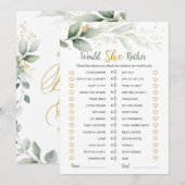 Greenery zou ze liever Vrijgezellenfeest spelen da Kaart (Voorkant / Achterkant)