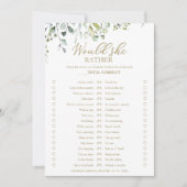 Greenery zou ze liever Vrijgezellenfeest spelen Kaart (Voorkant)