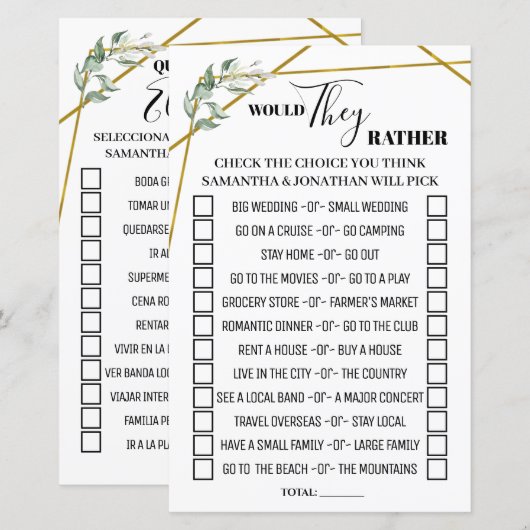 Greenery Zouden ze liever een tweetalige douche ne (Voorkant / Achterkant)