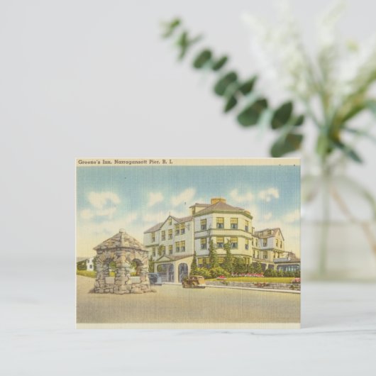 Greene's Inn, Narragansett Pier, Rhode Island Briefkaart (Staand voorkant)