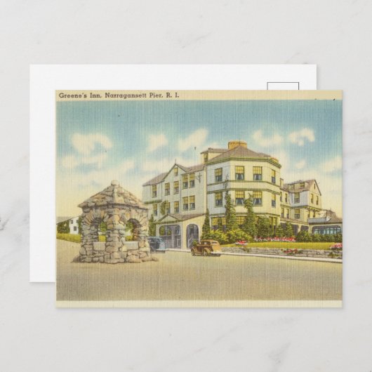 Greene's Inn, Narragansett Pier, Rhode Island Briefkaart (Voorkant / Achterkant)