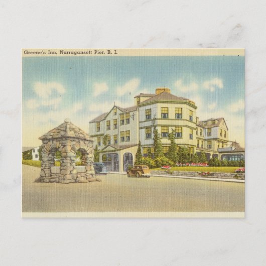 Greene's Inn, Narragansett Pier, Rhode Island Briefkaart (Voorkant)