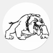 Greenfield Bulldogs Ronde Sticker (Voorkant)