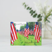 Greenfield Indiana, HerdenkingsDag 2010 Briefkaart (Staand voorkant)