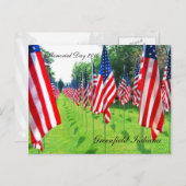 Greenfield Indiana, HerdenkingsDag 2010 Briefkaart (Voorkant / Achterkant)