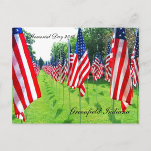 Greenfield Indiana, HerdenkingsDag 2010 Briefkaart
