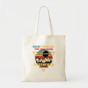 Greenfield Indiana Totale Zonsverduistering 202 Tote Bag