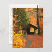 Greenfield Pumping Station Covered Bridge Briefkaart (Voorkant / Achterkant)