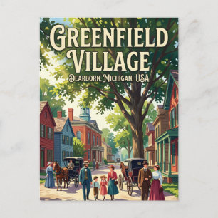Greenfield Village USA Briefkaart