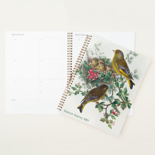 Greenfinch Bird door John Gould Planner (Display)