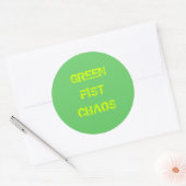 GREENFISTCHAOS RONDE STICKER (Envelop)