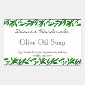 GreenGarland Custom Zeep Product Rechthoekige Sticker (Voorkant)