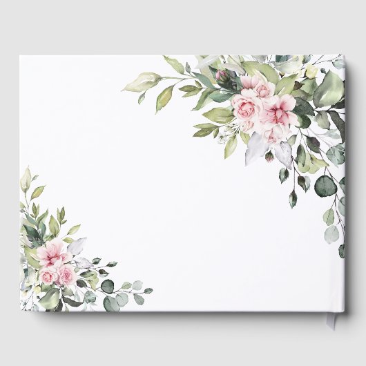 GreenGenery Blush Roze Bruiloft Gastenboek (Achterkant)