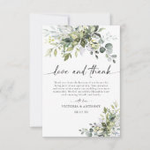 GreenGenery bruiloft dank u kaarten (Voorkant)