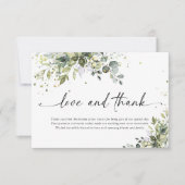 GreenGenery bruiloft dank u kaarten (Voorkant)