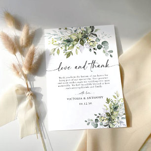 GreenGenery bruiloft dank u kaarten