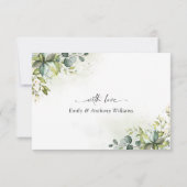 GreenGenery bruiloft dank u kaarten (Achterkant)