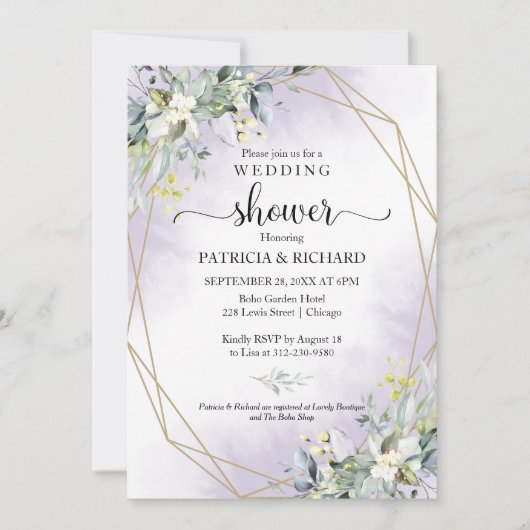 GreenGenery bruiloft douche Kaart (Voorkant)