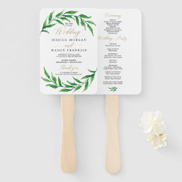 GreenGenery bruiloft programma fan Handwaaier