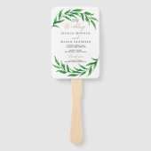 GreenGenery bruiloft programma fan Handwaaier (Voorkant)